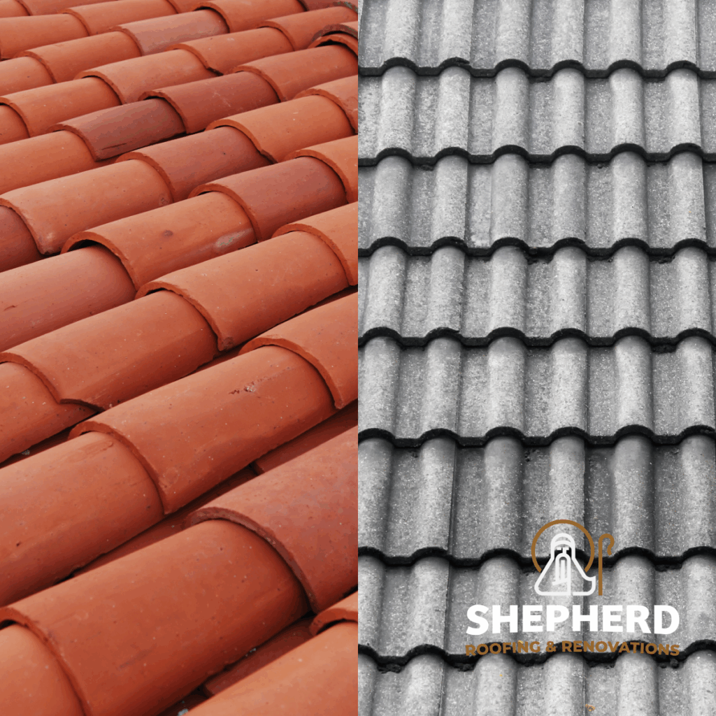 Clay Tile vs Concrete Tile roofing comparison
