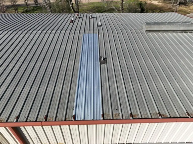 replaced R-Panel metal roof that was causing leak