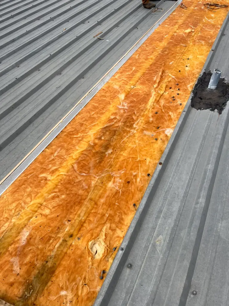 replaced decking for metal roof